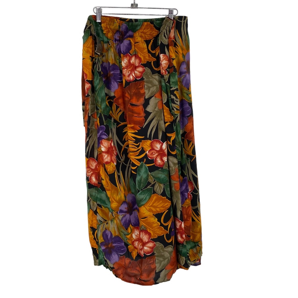 Studio C II NWT Faux Wrap Tropical Floral Skirt 26/28 - Picture 2 of 9
